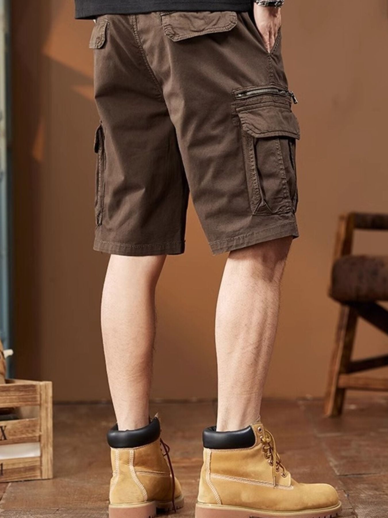 Men's Plus Size Casual Cargo Shorts - cas7m