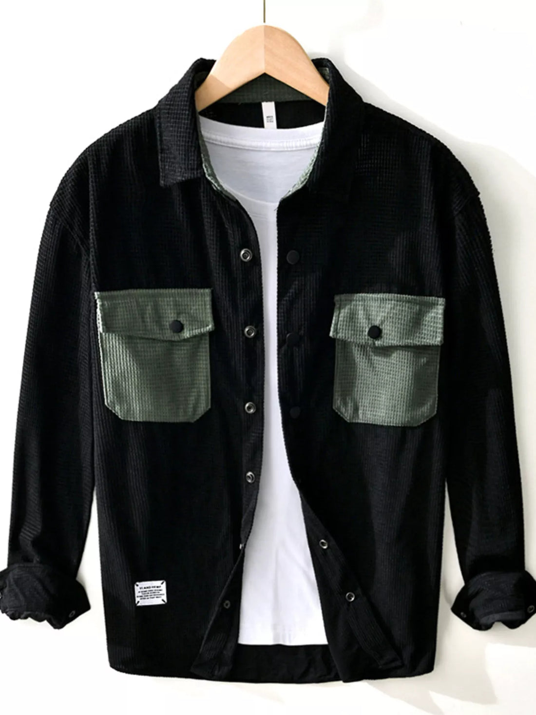 Men's Button Up Long Sleeve Shirt - cas7m