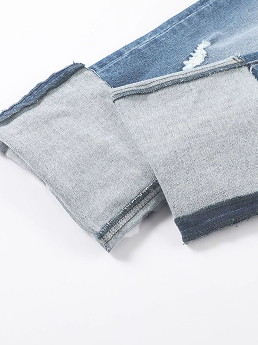 Vintage Stretch Distressed Denim Jeans - Comfort & Style - cas7m