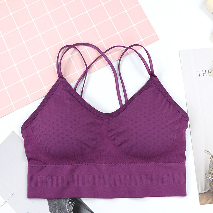 Breathable Seamless Wave Point Sexy Tube Top - cas7m