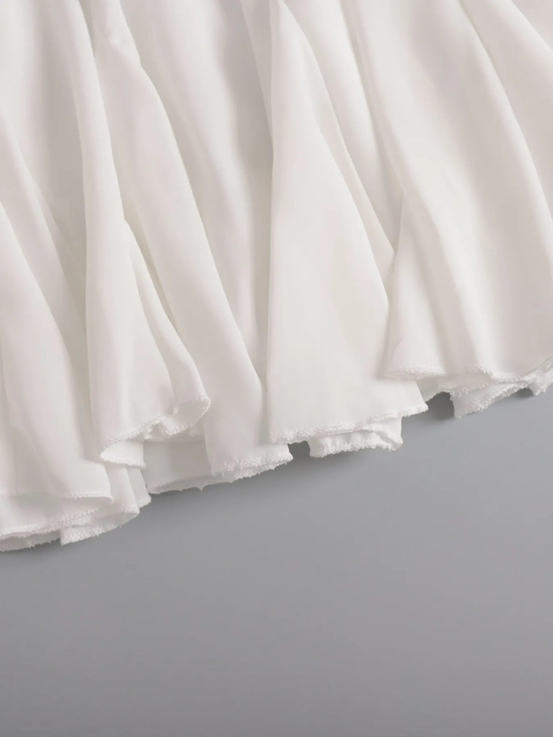 Elastic Waist Ruffled Hem Skirt - cas7m