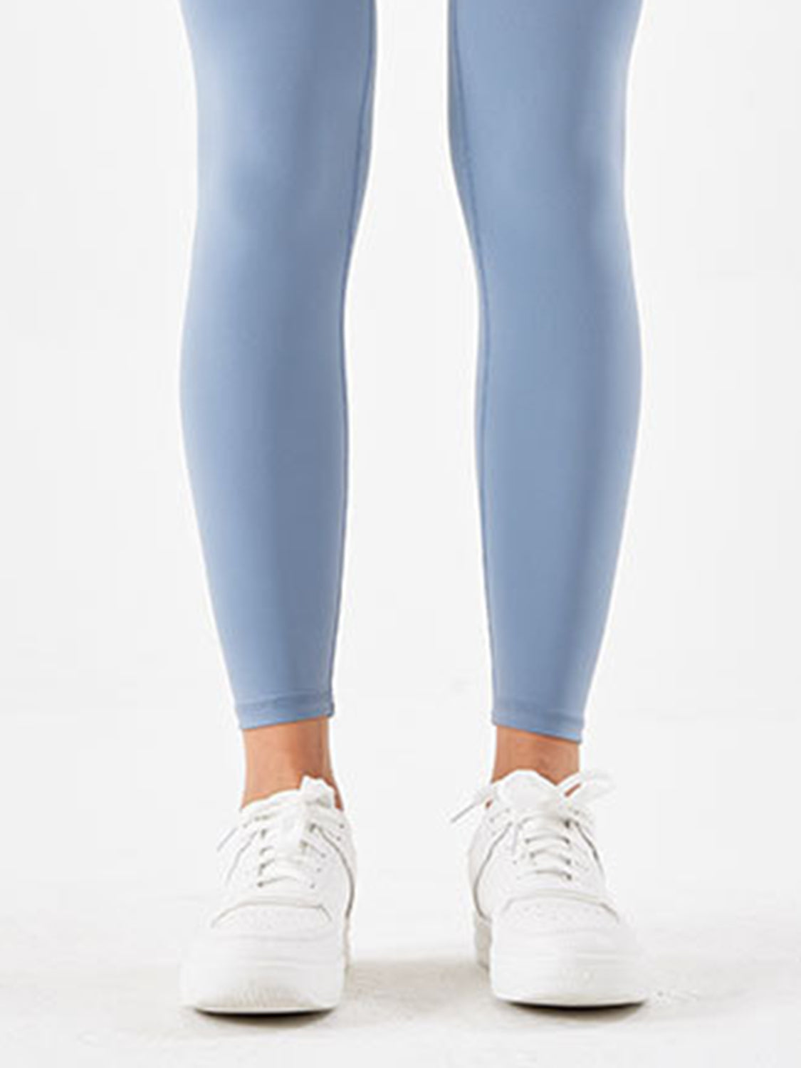 Wide Waistband Sports Leggings - cas7m