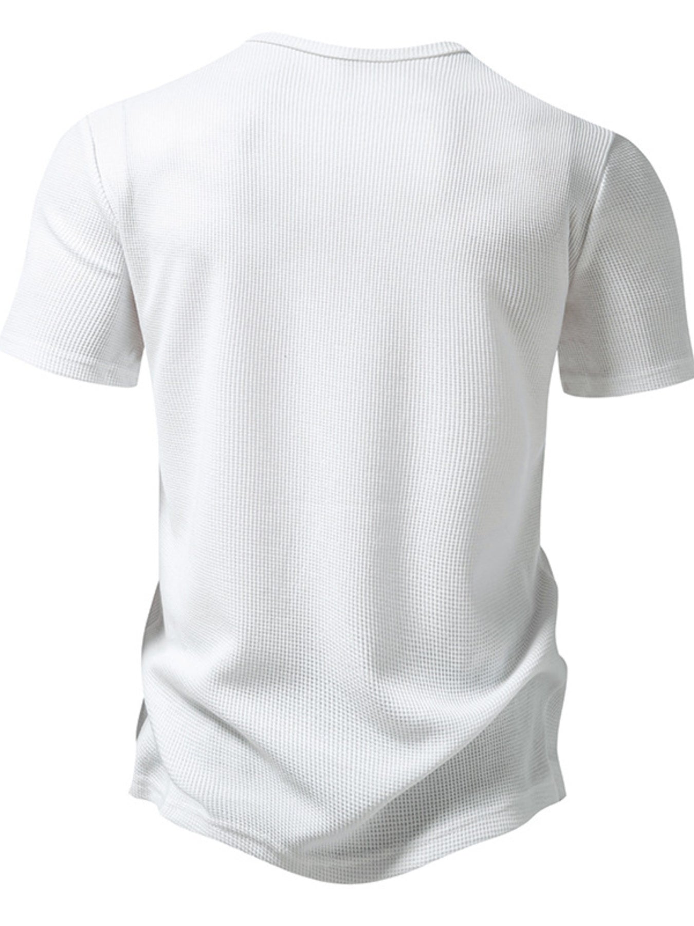 Men's Button Detail Short Sleeve T-Shirt - cas7m