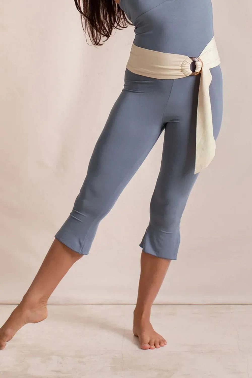 Side Slit Capris Leggings - cas7m