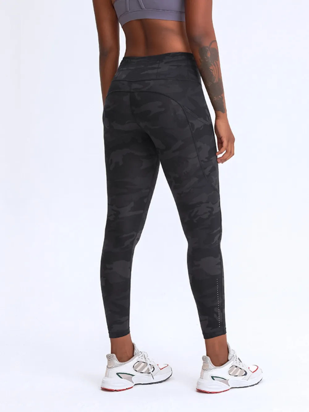 Millennia Wide Waistband Leggings with Pockets - cas7m