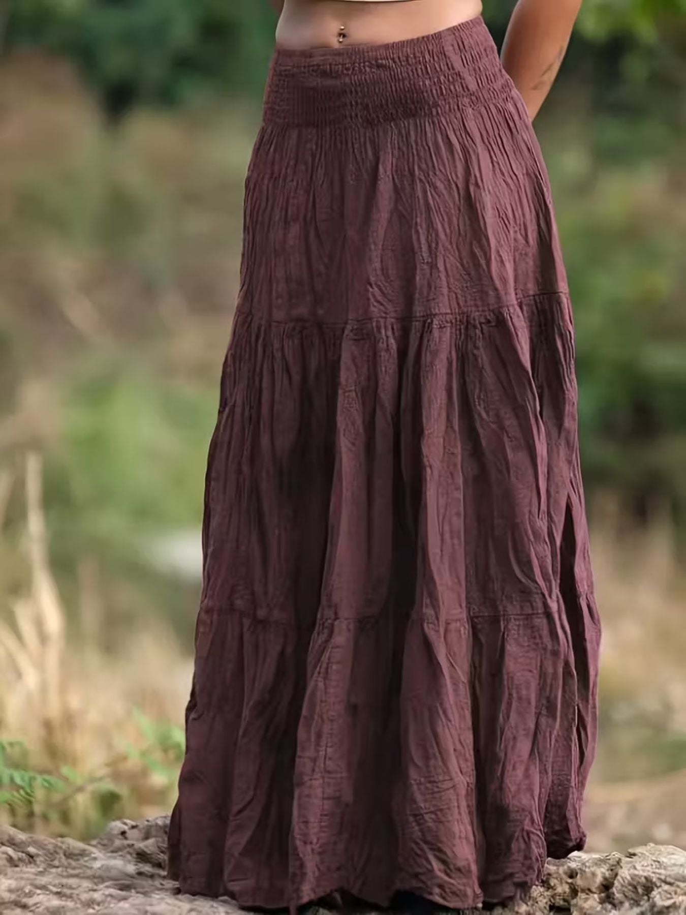 Tiered Maxi Skirt - cas7m