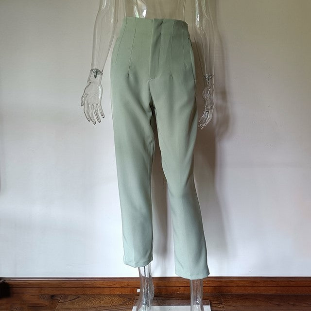 Women's Casual Fashion Straight Leg Pants - cas7m