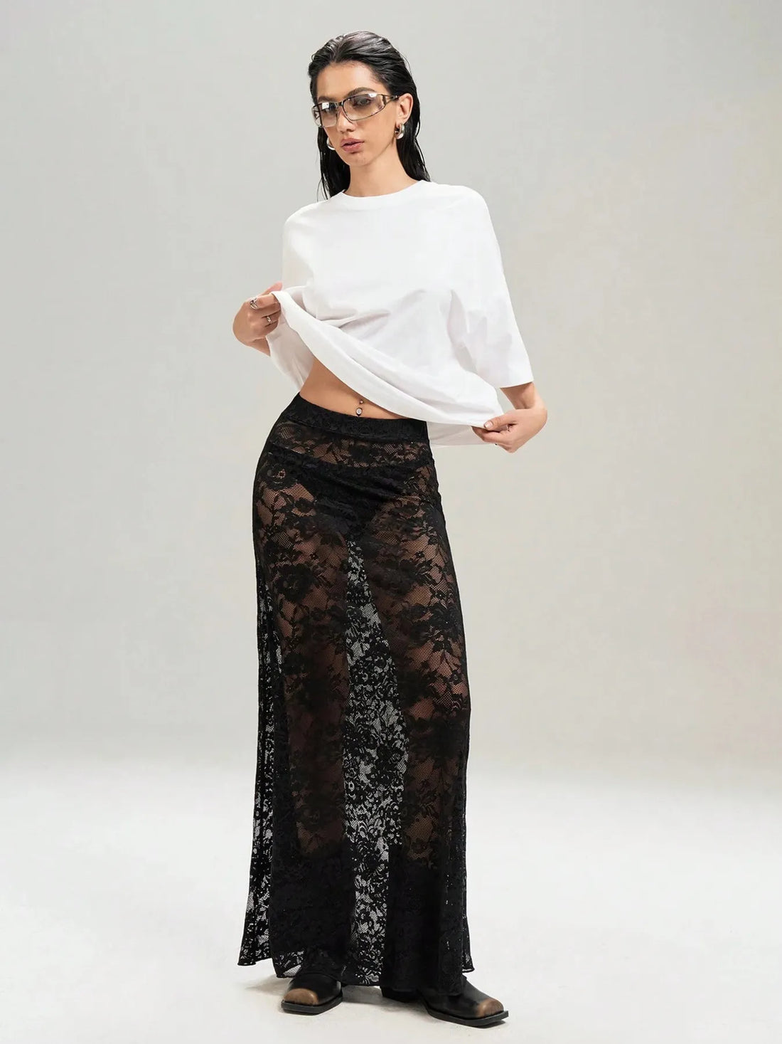 Lace Maxi Skirt - cas7m
