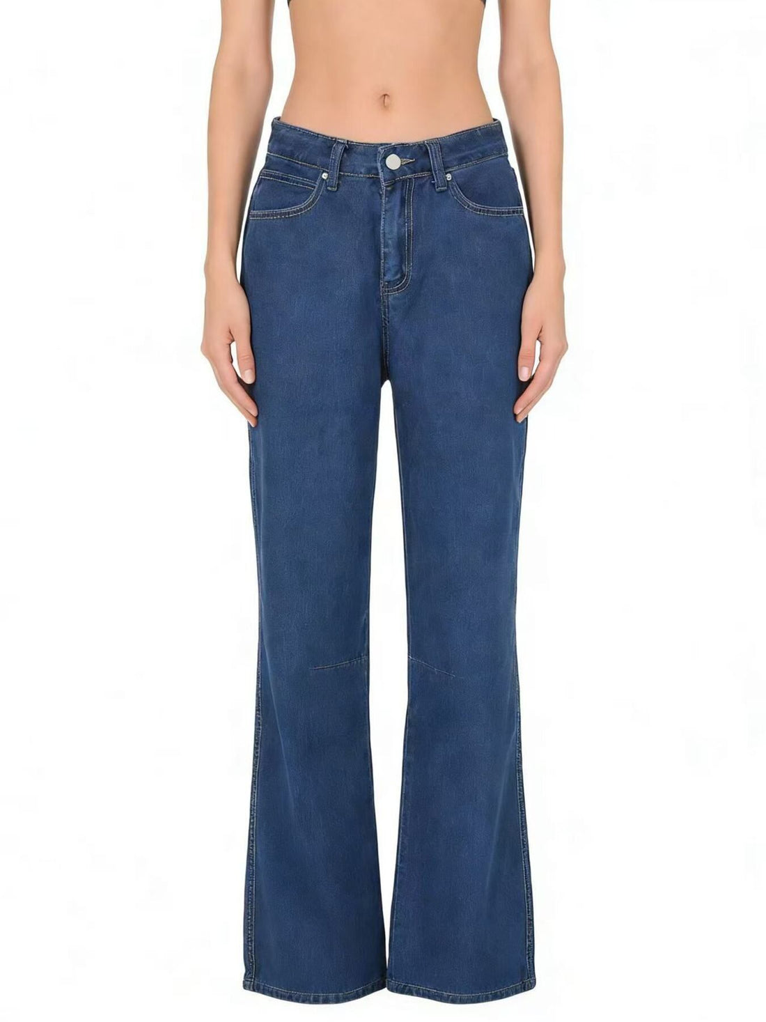 High-Waisted Wide Leg Jeans - cas7m