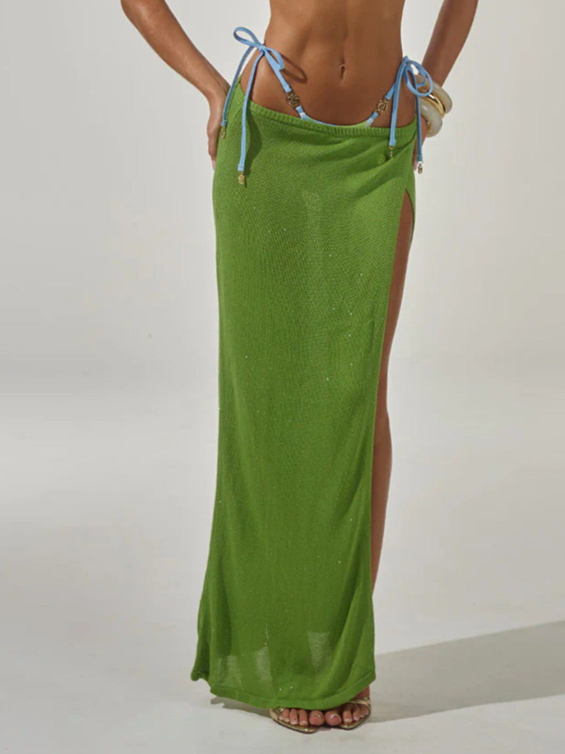 Split Maxi Sweater Skirt - cas7m