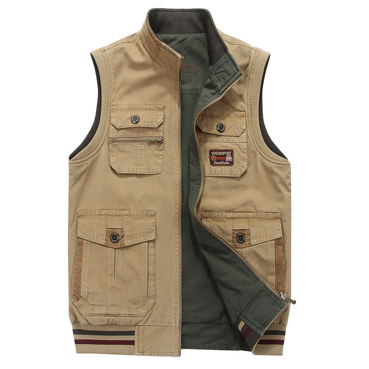 Reversible cotton vest with vest - cas7m