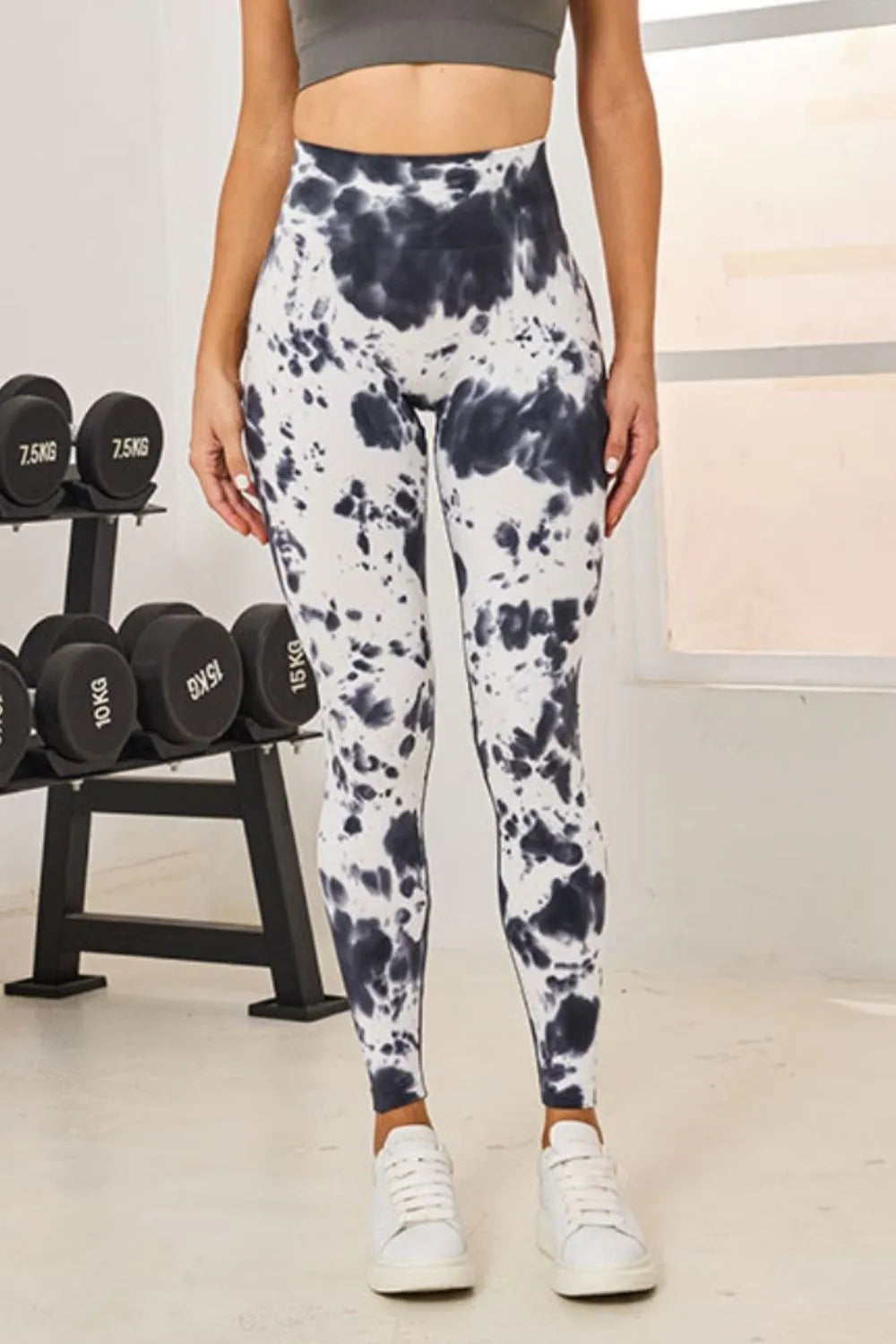 Basic Stretch Nylon-Spandex Leggings - Comfort Fit - cas7m