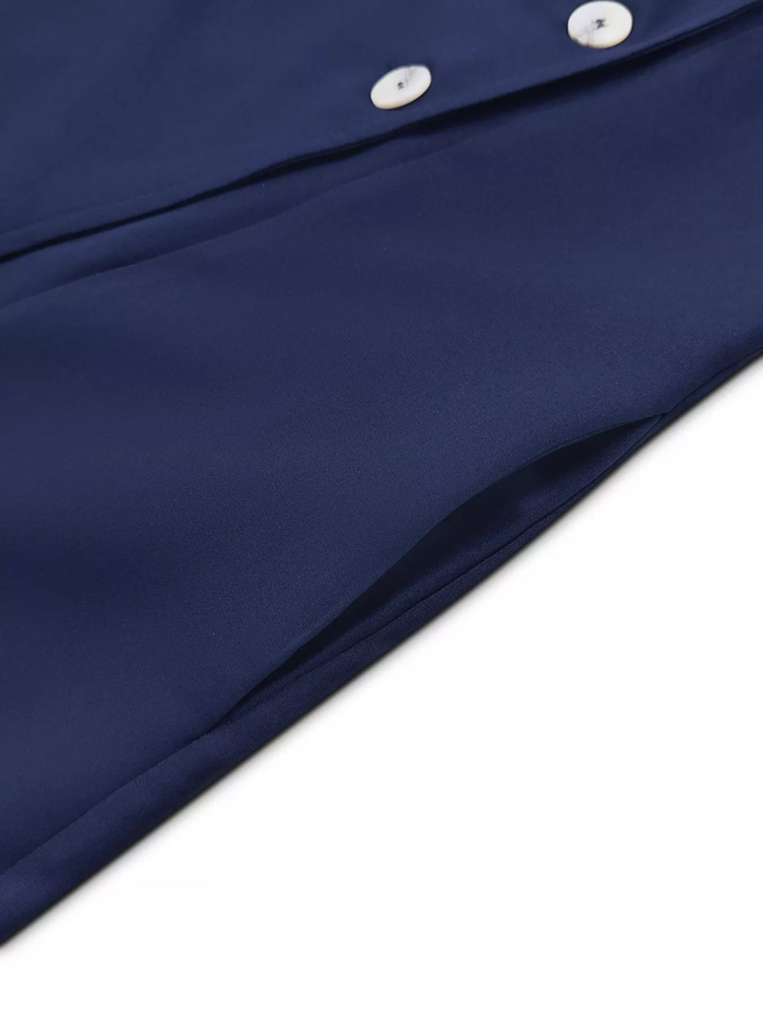 Button-Front A-Line Dress - cas7m