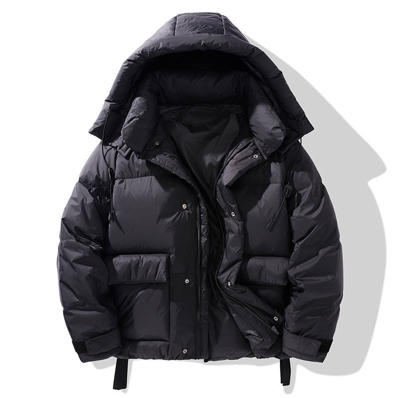Men's Tooling Down Jacket Large Size Stylish Simple And Warm - cas7m