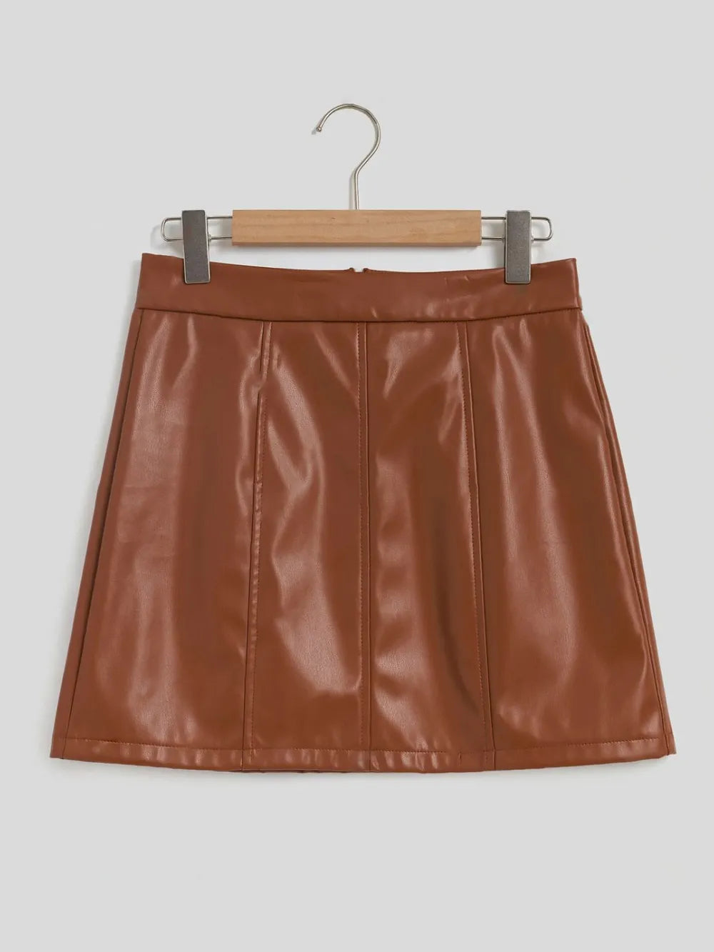 Mini Skirt with Zipper - cas7m