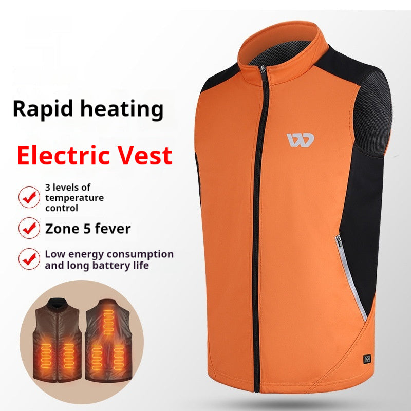 Winter Electric Heating Vest Cold-proof Warm Vest Vest - cas7m