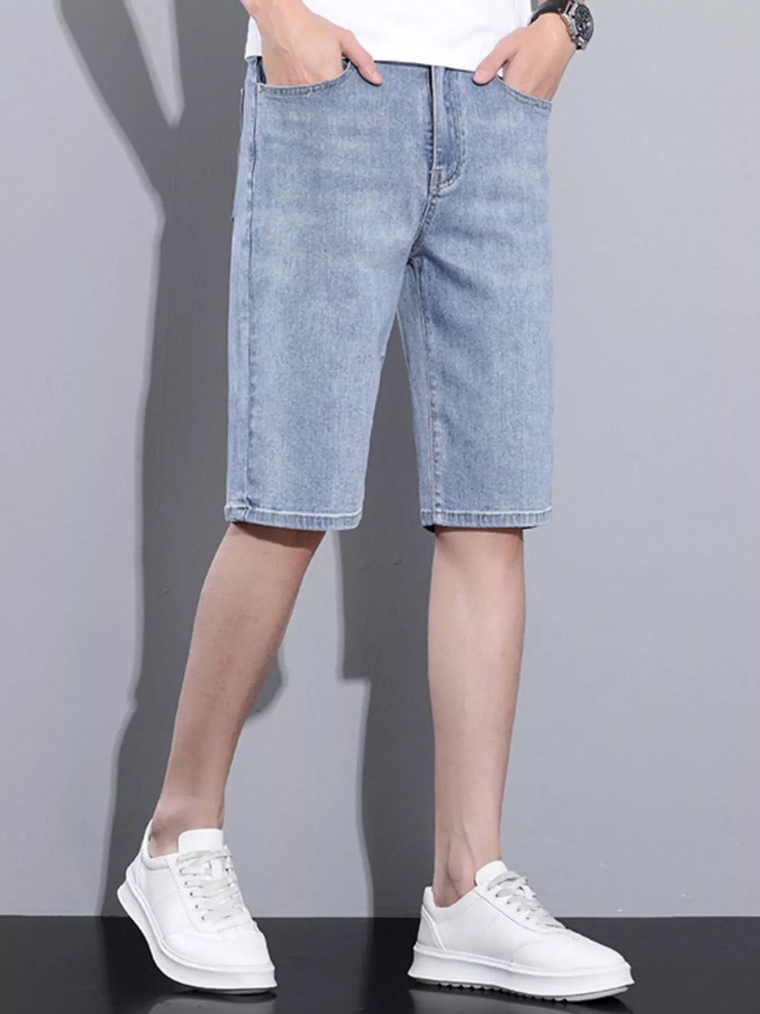 Men's Casual Wash Denim Shorts - cas7m