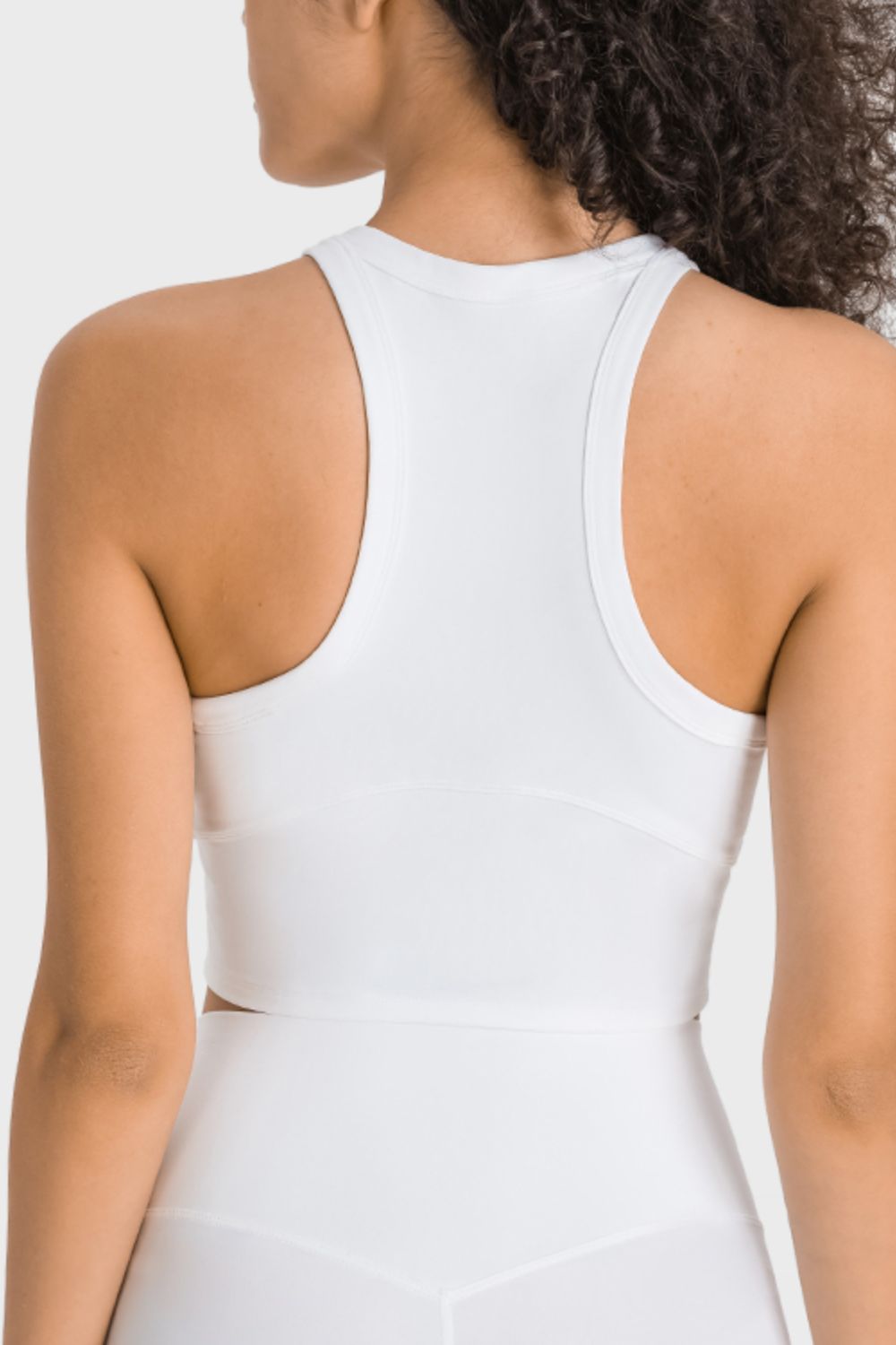 Millennia Racerback Cropped Sports Tank - cas7m