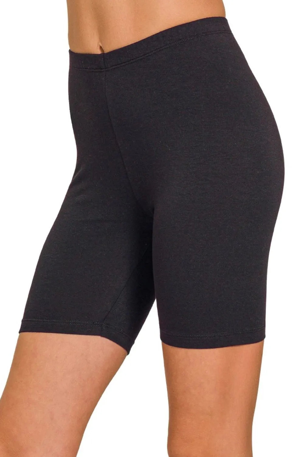 Zenana Premium Cotton Biker Shorts - cas7m