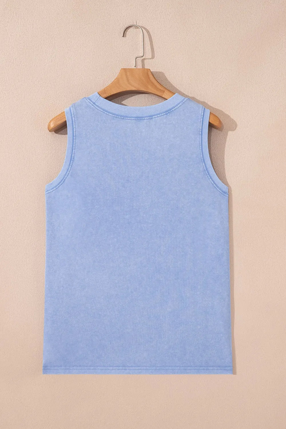 Round Neck Tank with Chest Pocket - cas7m