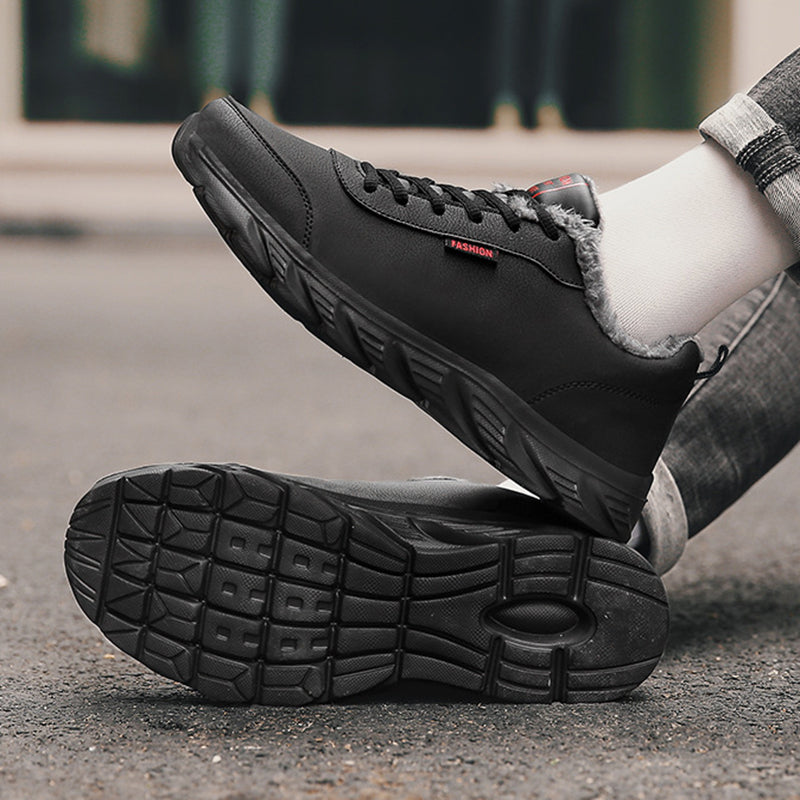 Men Sneakers Winter Warm Sports Shoes With Plush - cas7m