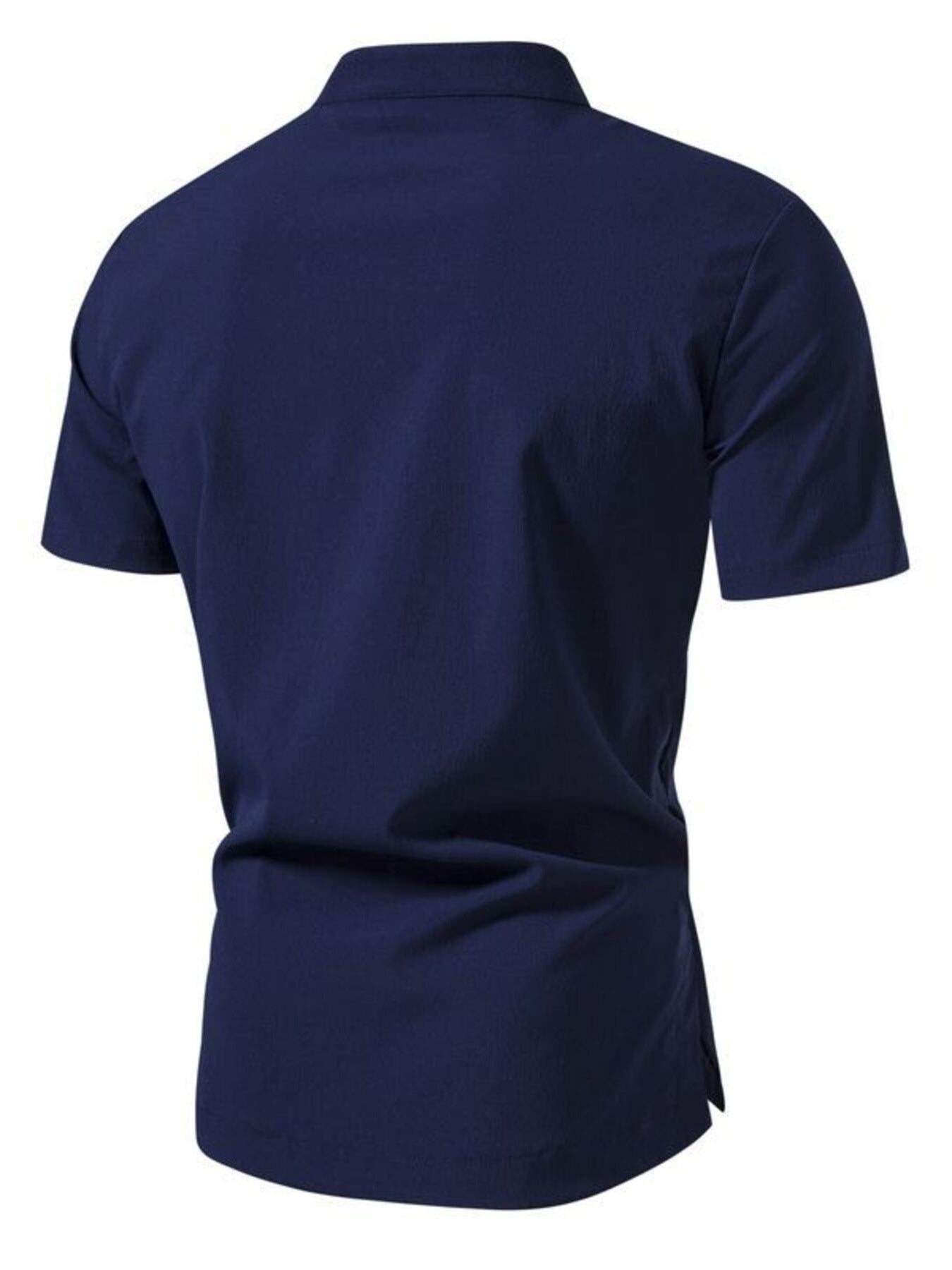Men's Plus Size Button Detail Short Sleeve Shirt - cas7m