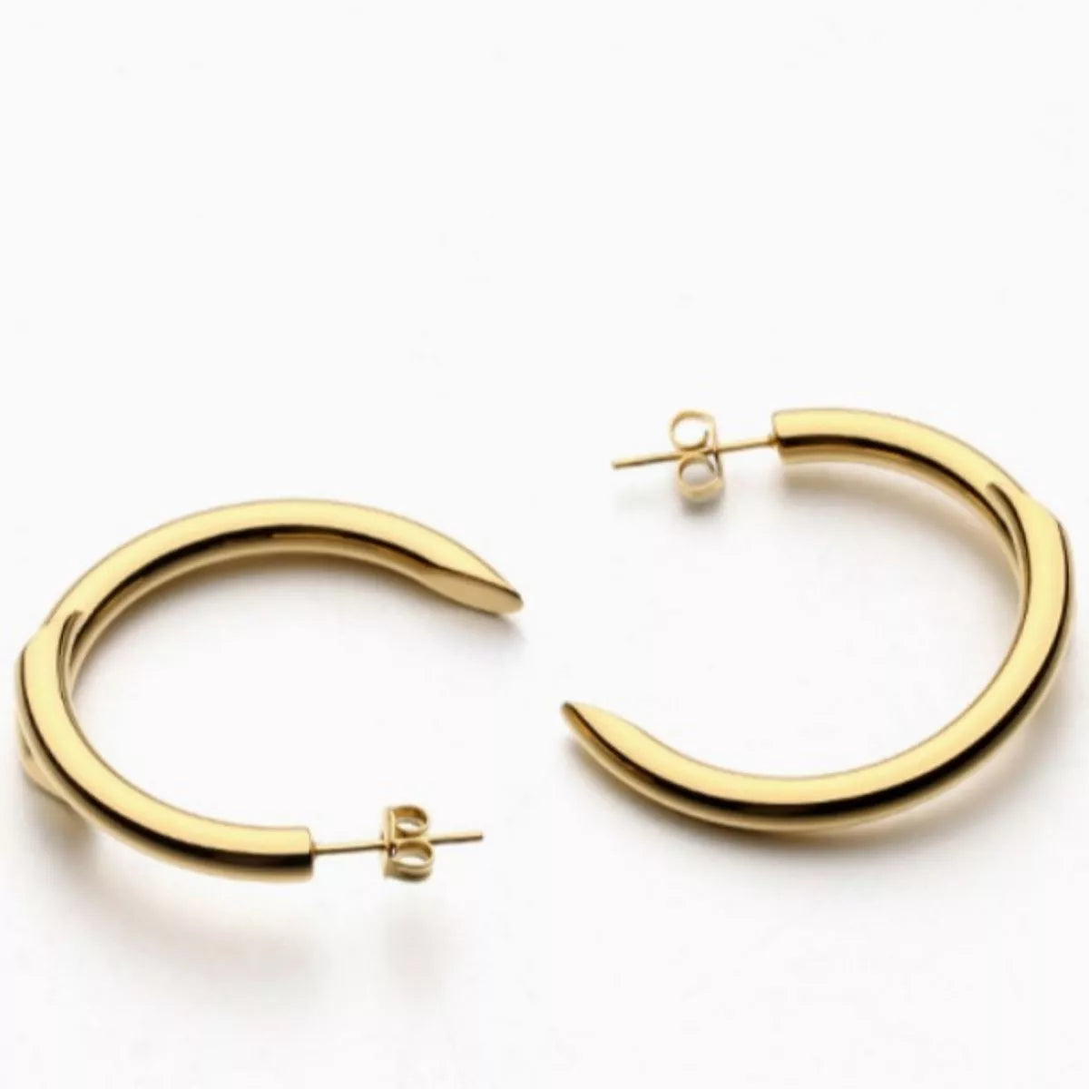 Chunky C-Hoop Earrings - cas7m