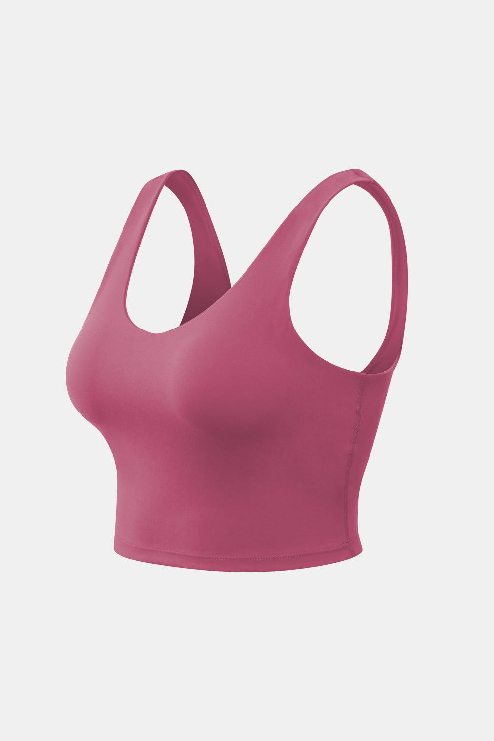 Cropped Scoop Neck Active Tank Top - cas7m