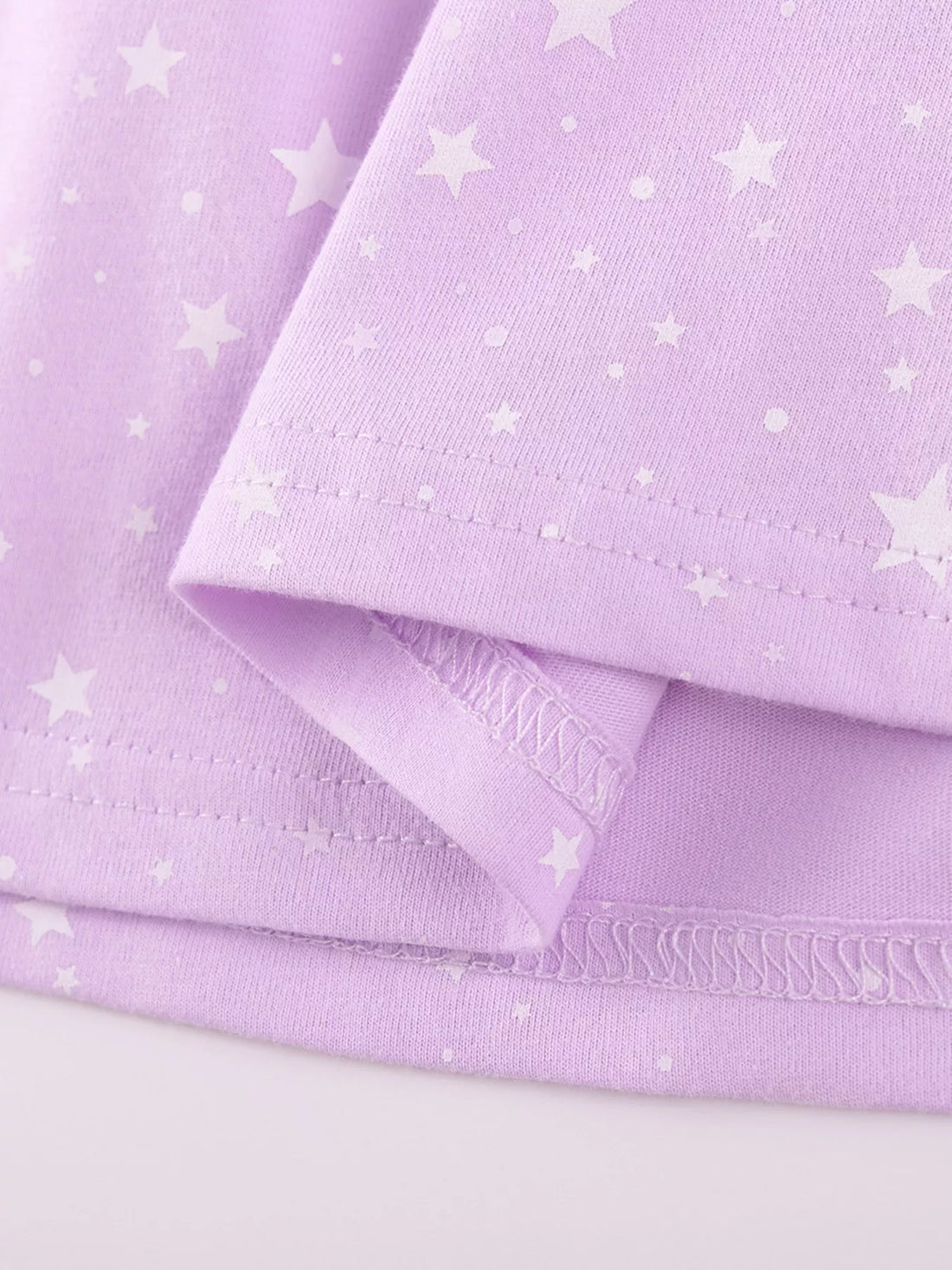 Children's Unicorn Star Print Ruffled Sleeve Dress - cas7m