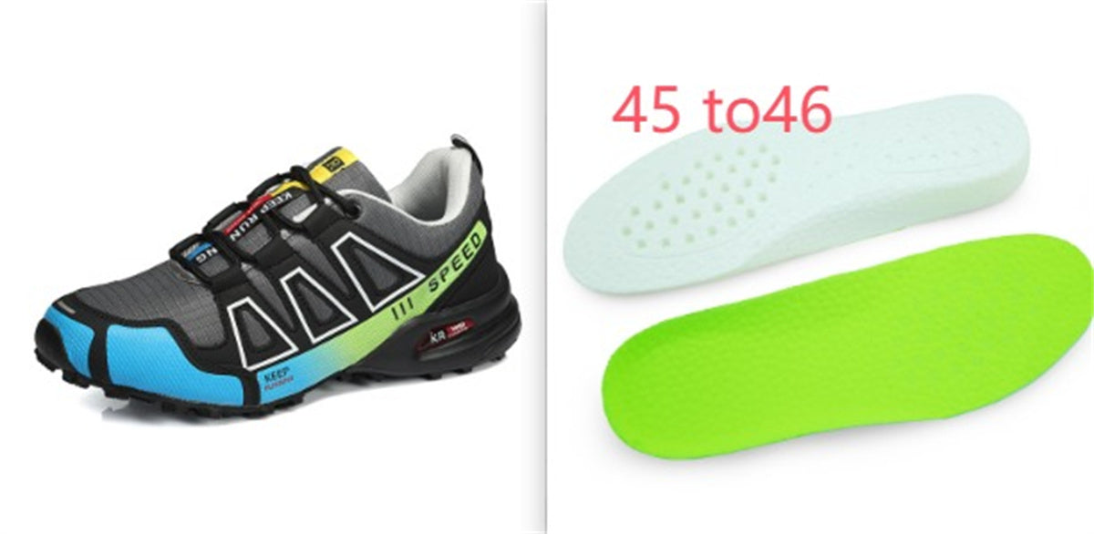 Summer Hiking Shoes Outdoor Shoes Men's Super Lightweight Breathable Shock Absorption Off-road Trekking Shoes - cas7m