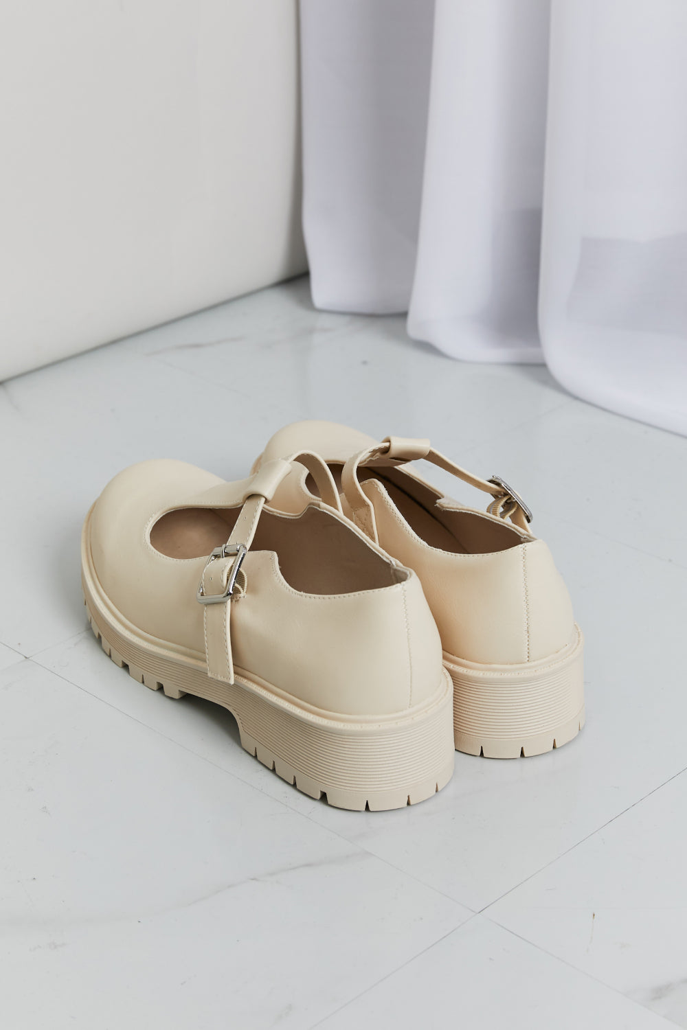 Forever Link Faux Leather Platform Mary Janes - cas7m