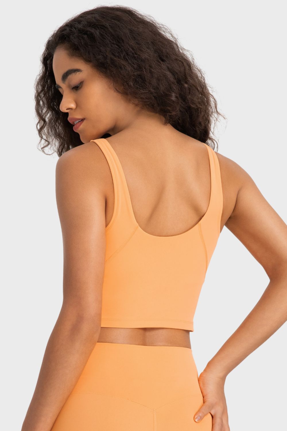Millennia Deep V-Neck Crop Sports Bra - cas7m