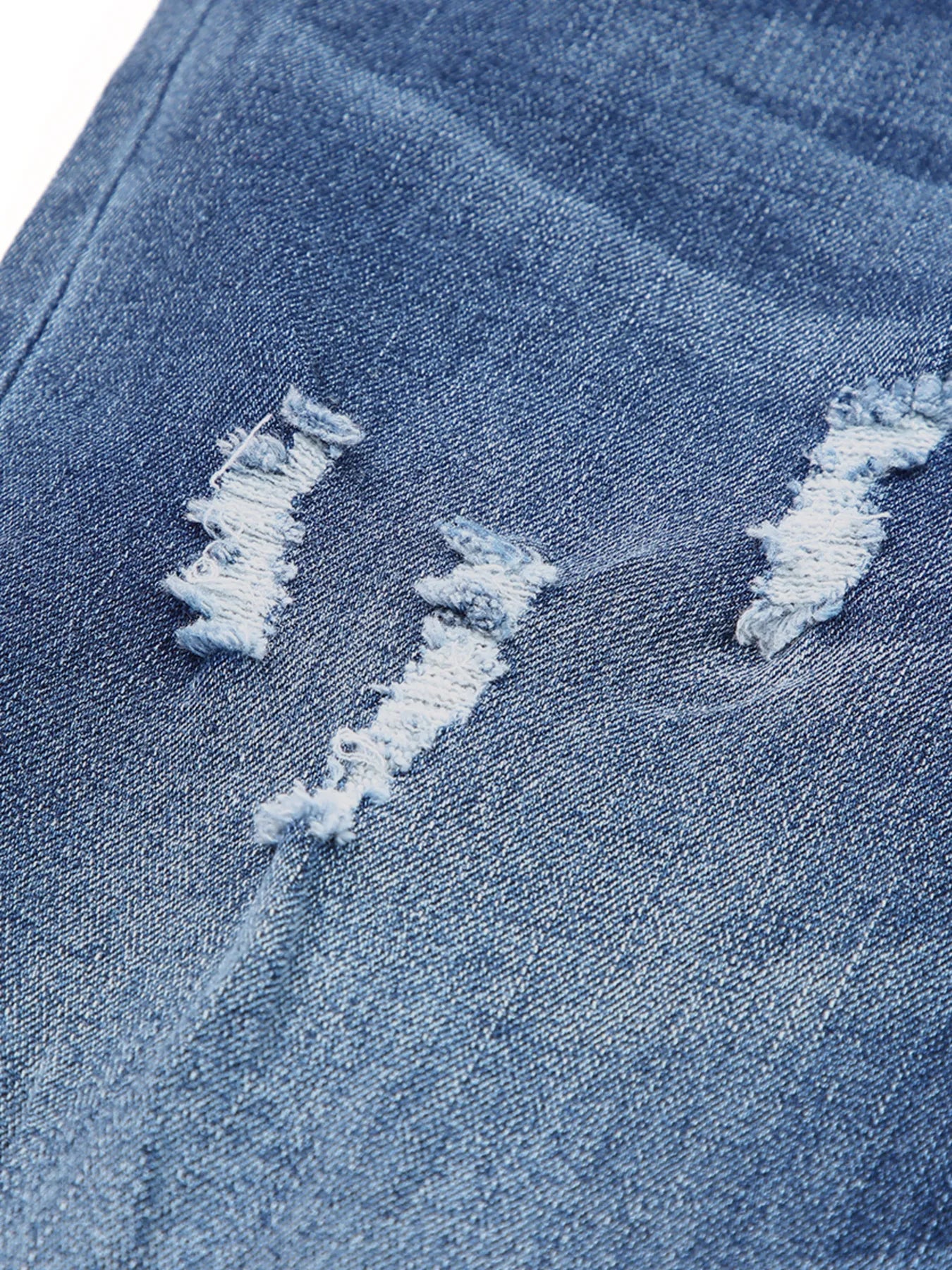 Vintage Stretch Distressed Denim Jeans - Comfort & Style - cas7m