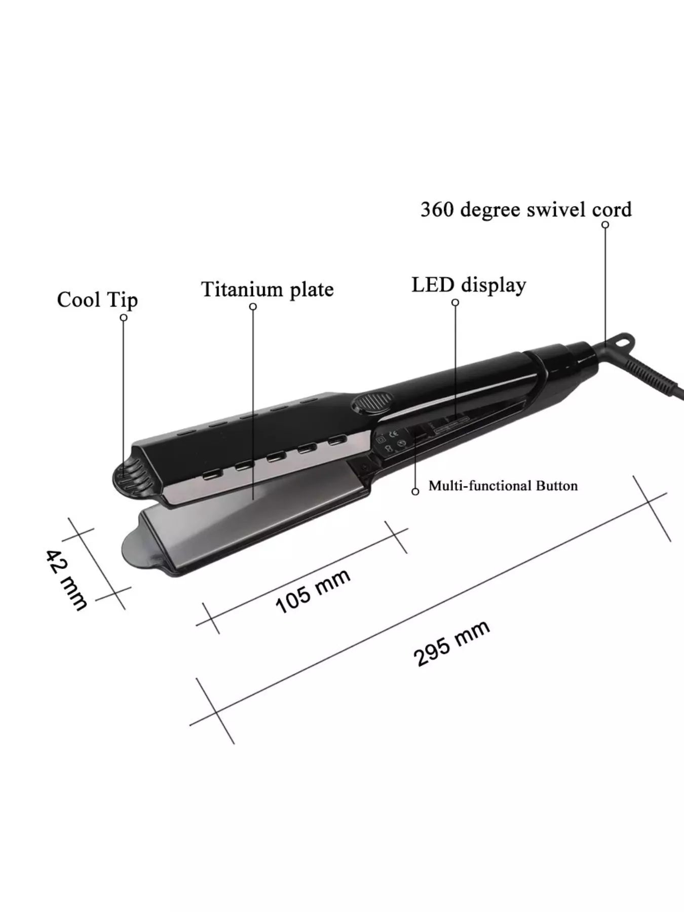 Fast Heating Hair Straightener - cas7m