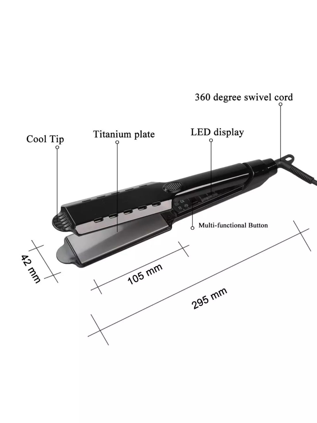 Fast Heating Hair Straightener - cas7m