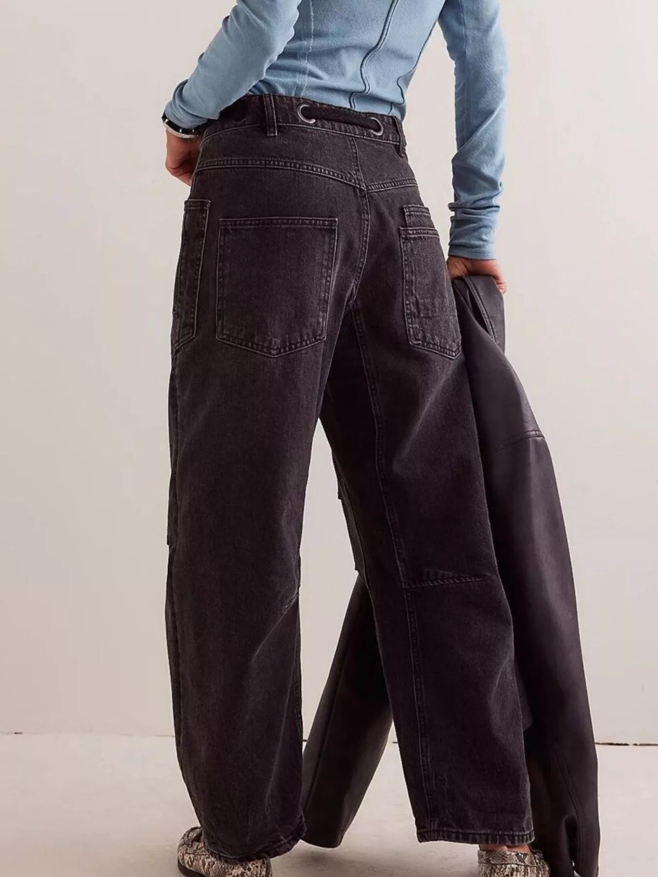 Washed Relaxed Fit Jeans - cas7m