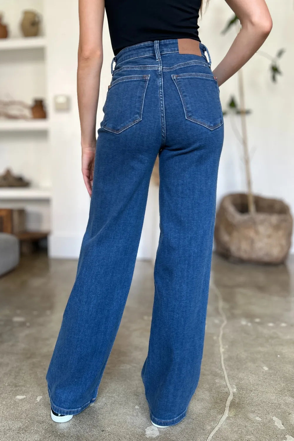 Judy Blue Full Size High Rise Straight Jeans - cas7m