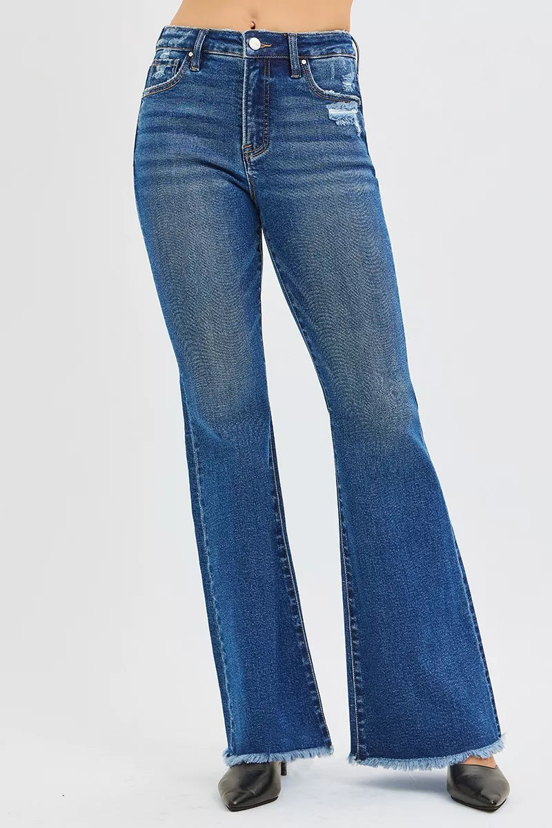 RISEN High Rise Flare Jeans - cas7m