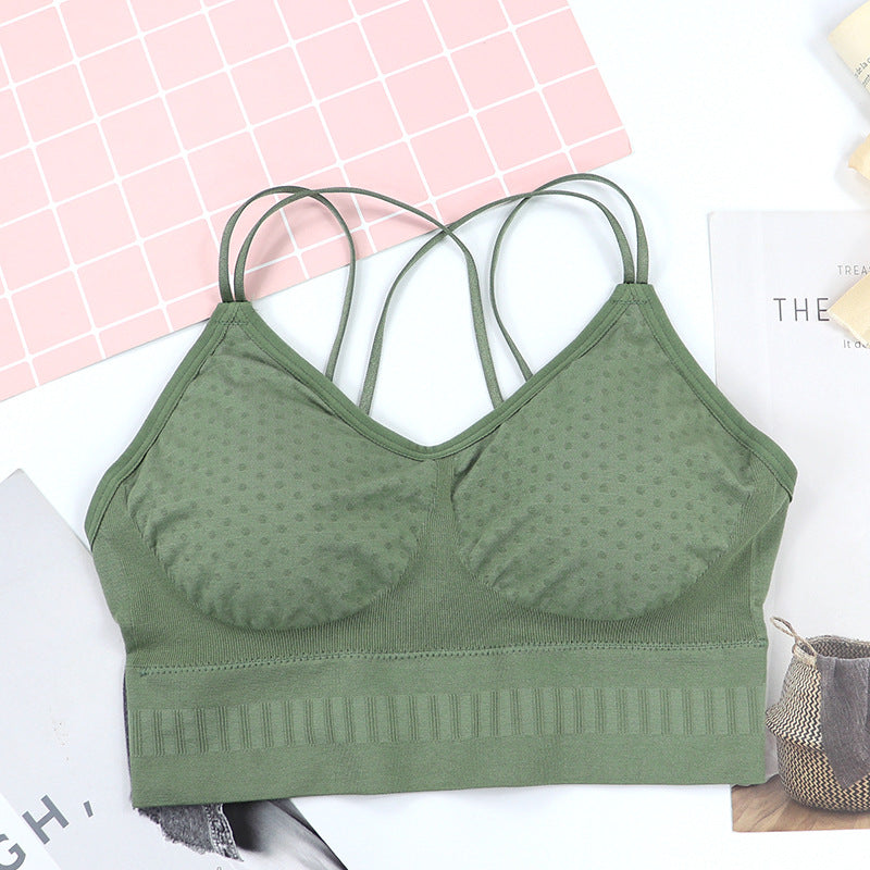 Breathable Seamless Wave Point Sexy Tube Top - cas7m