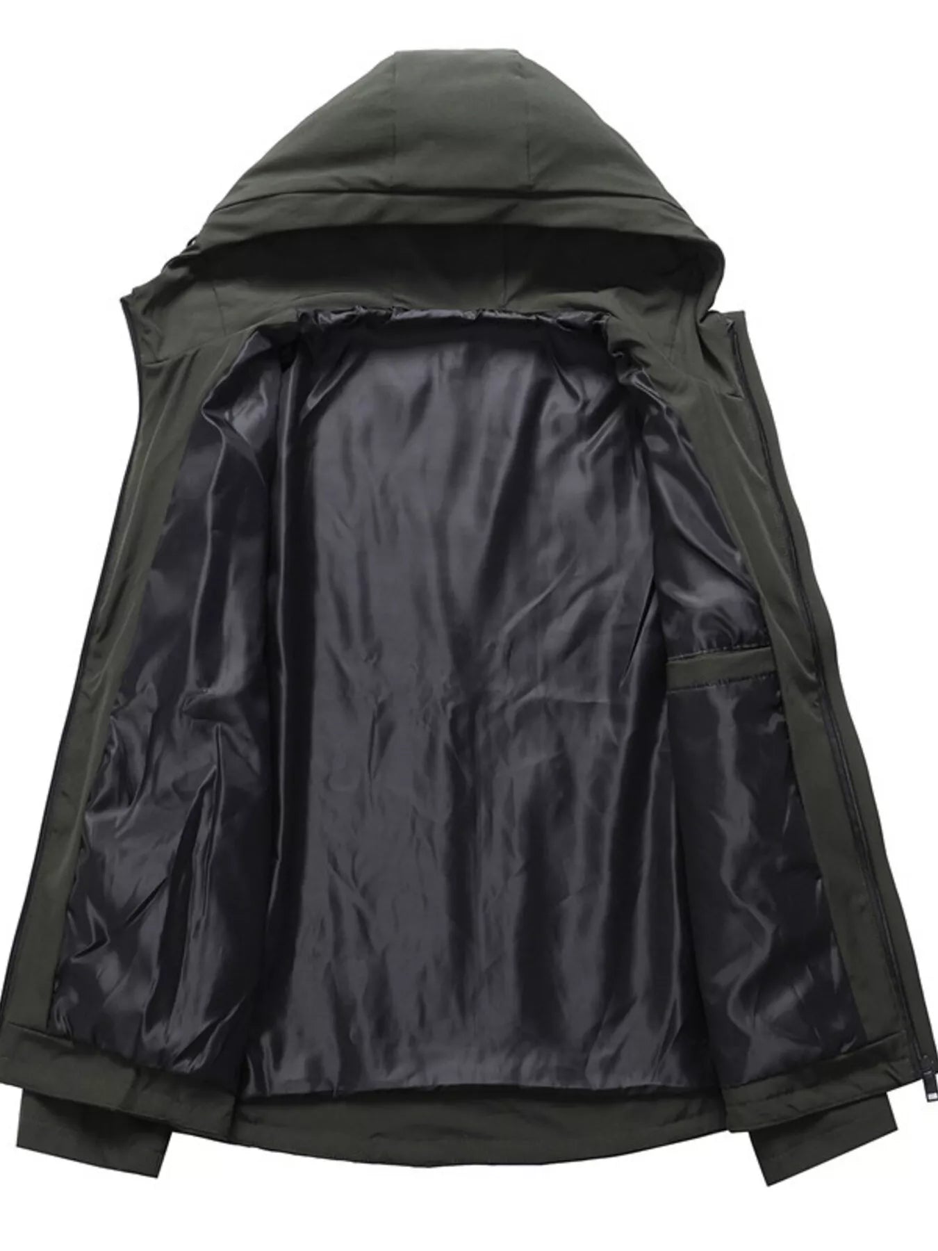 Men's Lightweight Nylon Zip Jacket with Pockets - cas7m