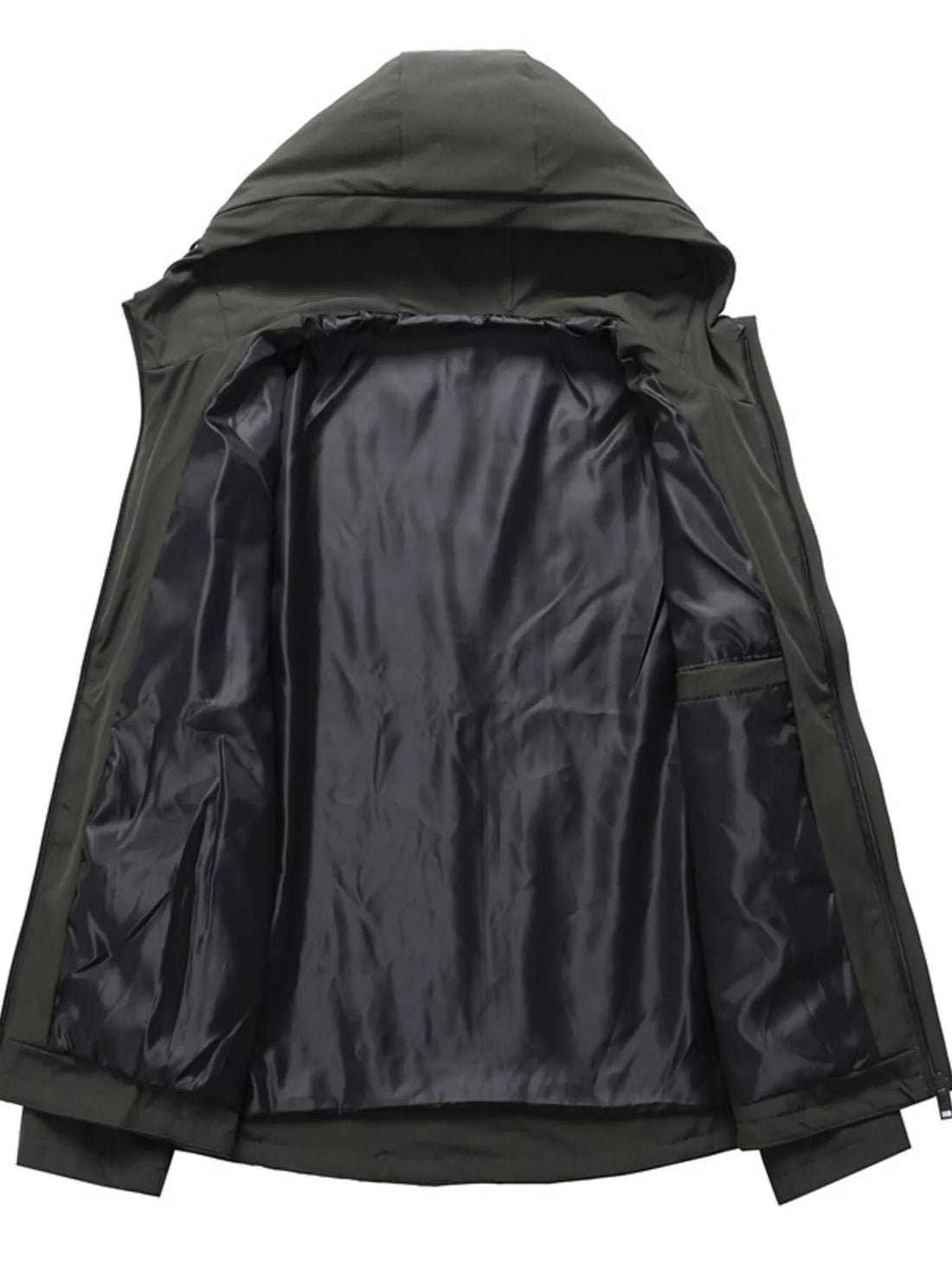 Men's Lightweight Nylon Zip Jacket with Pockets - cas7m
