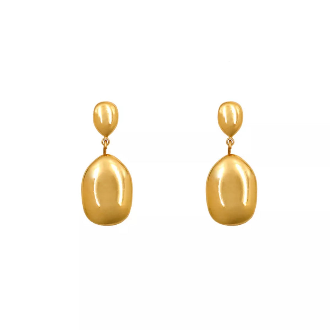 18K Gold-Plated Drop Earrings - cas7m