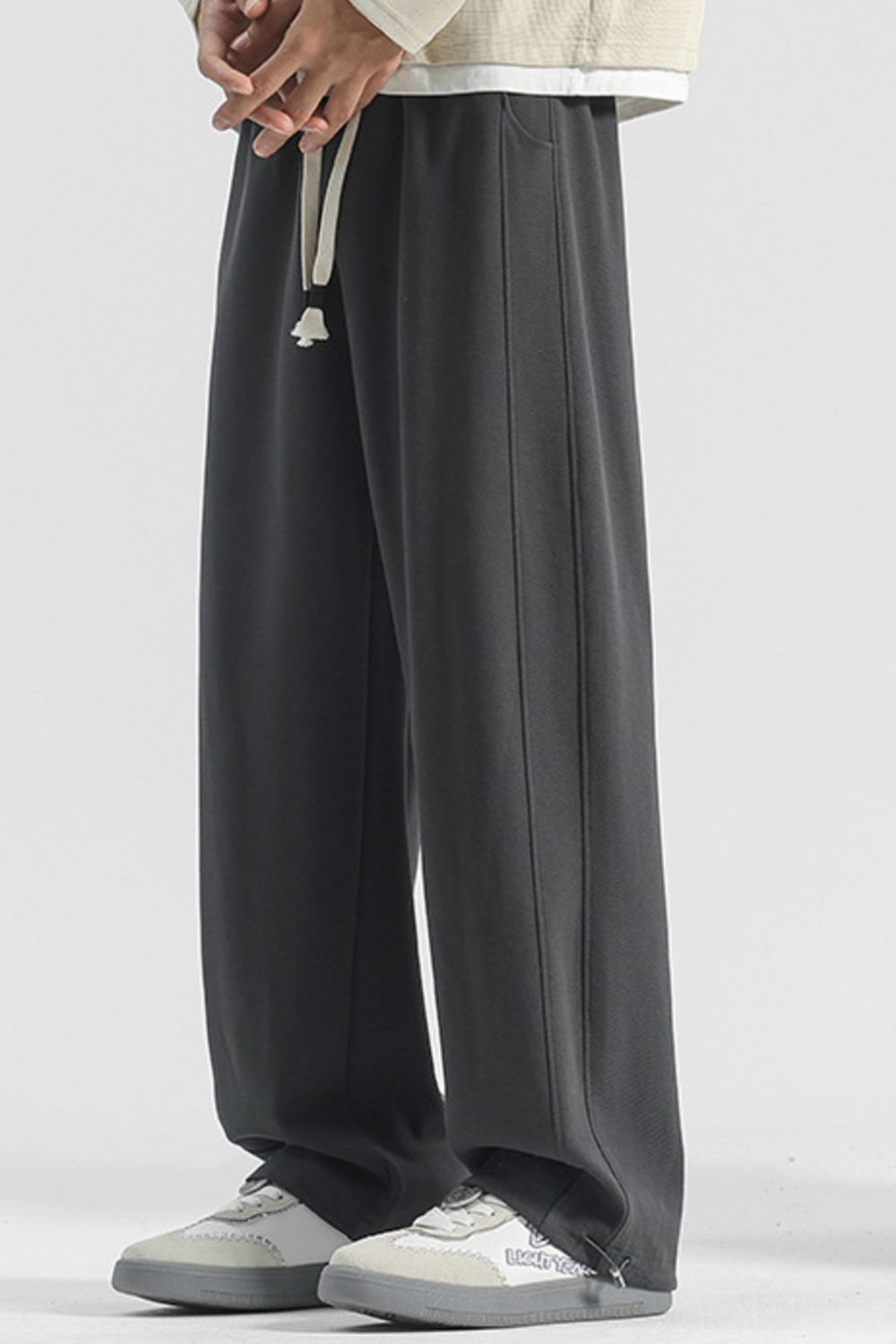 Men's Plus Size Casual Loose Fit Drawstring Sweatpants - cas7m