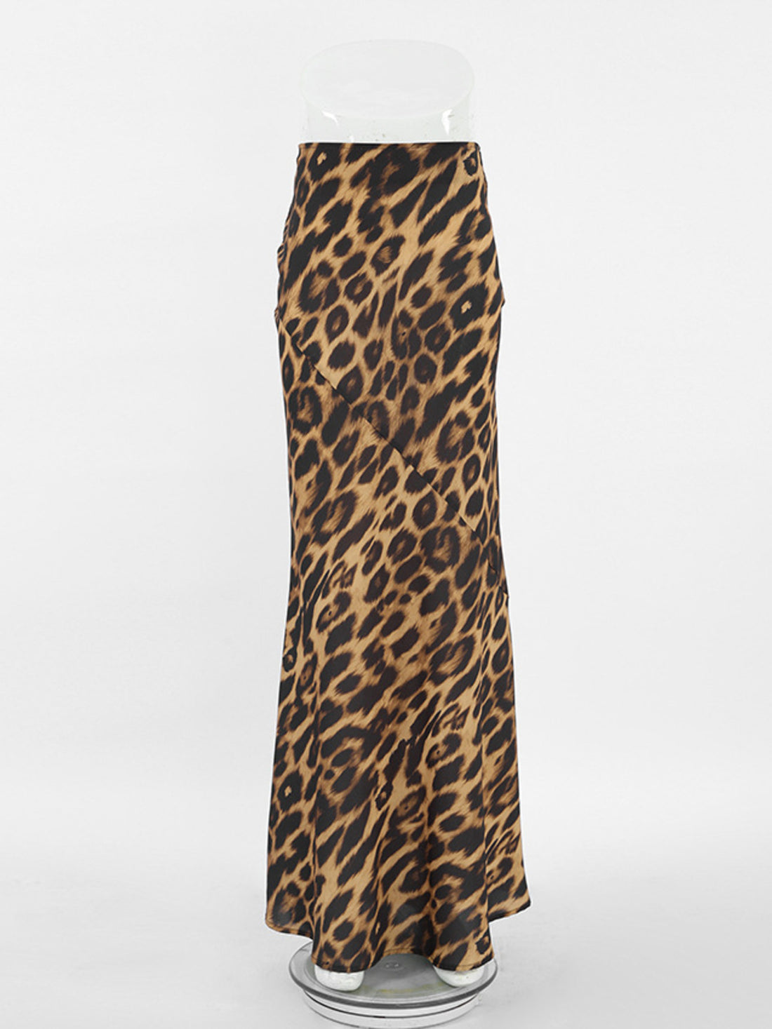 Leopard Print Bodycon Maxi Skirt - cas7m