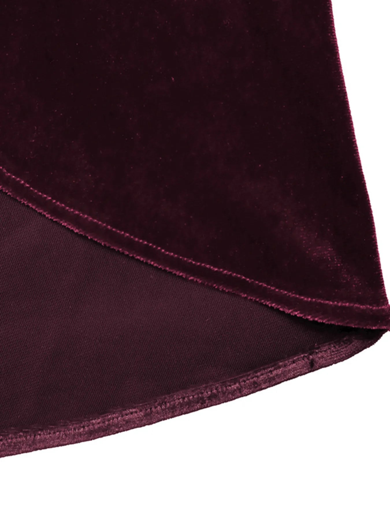 Side Tied Velvet Skirt - cas7m