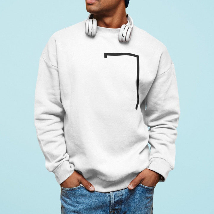 Mens Angled Logo Crewneck Sweatshirt - cas7m