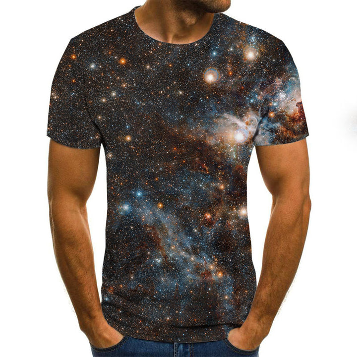 Men's 3D Digital Printed Short Sleeve T-Shirt - cas7m