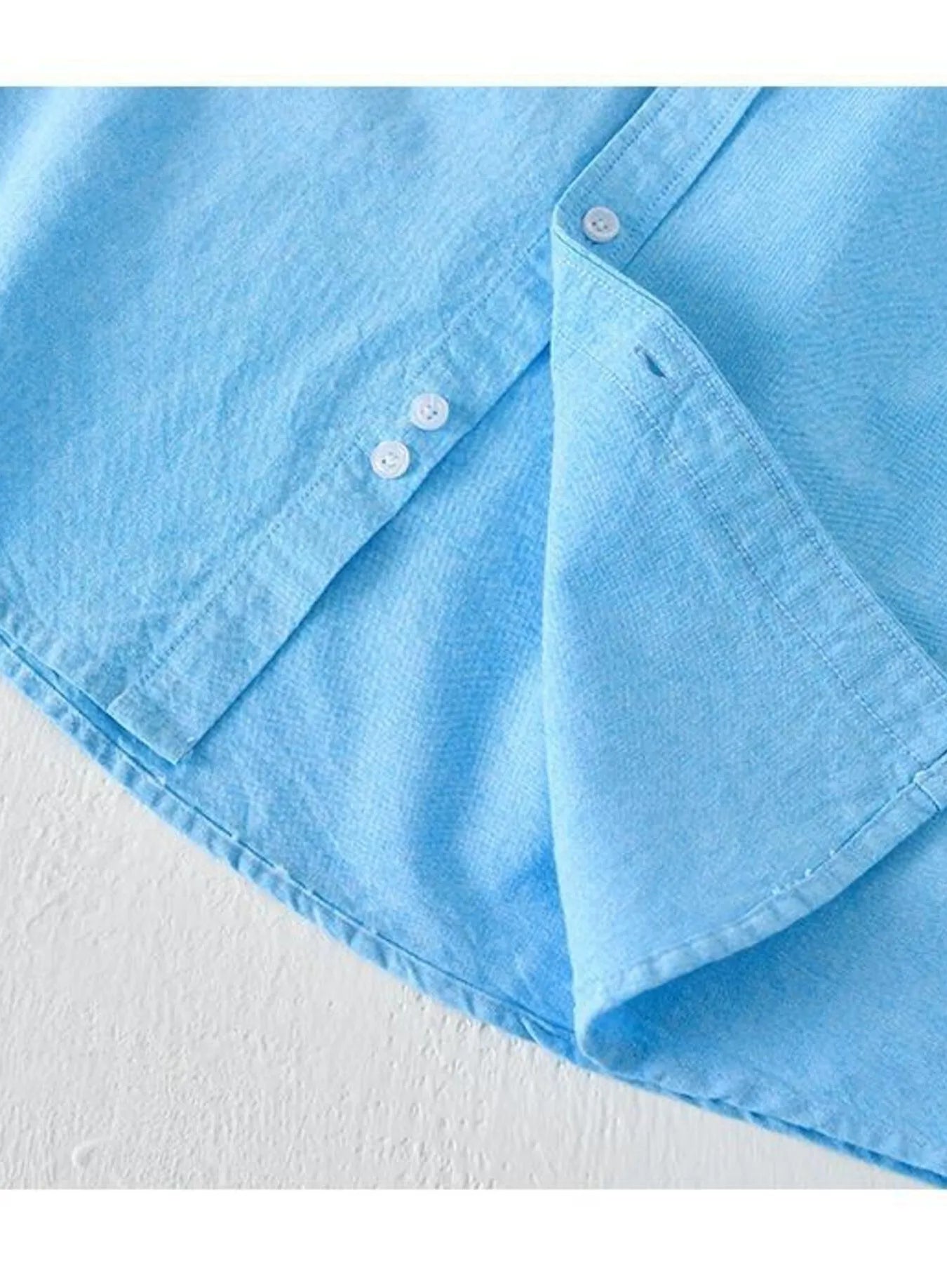 Men's Button Up Long Sleeve Shirt - cas7m