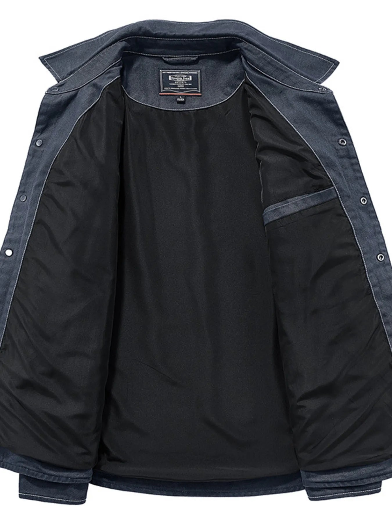Men's Plus Size Button Up Long Sleeve Shirt - cas7m