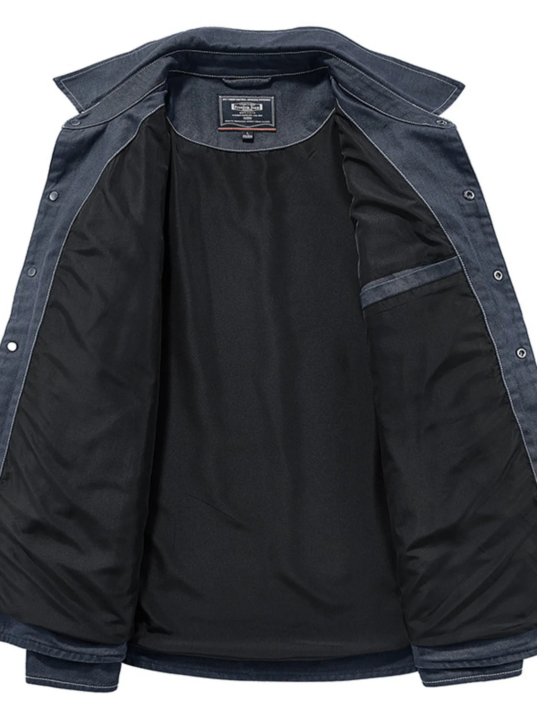 Men's Plus Size Button Up Long Sleeve Shirt - cas7m